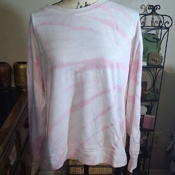 Splendid Pink Tie-Dye Sweatshirt Size Large - Picture 1 of 6